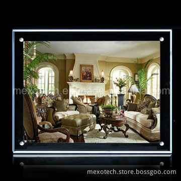 Desktop Crystal Picture Frame LED Acrylic Photo Frame (CST01-A4L-11)